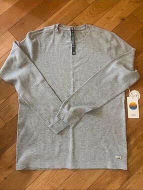 Vuori Men's Light Heather Gray Waffle Crew